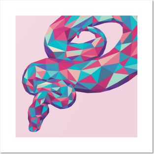 Geometric Soft Snake Posters and Art